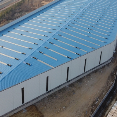 โครงสร้างเหล็กเรือนเก็บสินค้า Prefabricated Workshop ปรับแต่งได้ Q355