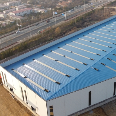 โครงสร้างเหล็กเรือนเก็บสินค้า Prefabricated Workshop ปรับแต่งได้ Q355