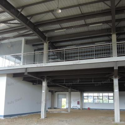 Custom Prefabricated Steel Vehical Warehouse With Mezzanine