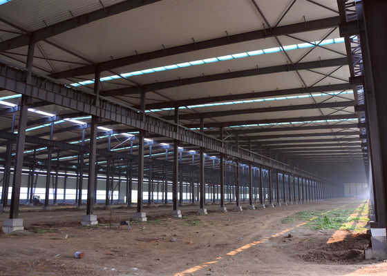 โครงสร้างโกดังเหล็ก H-Beam สำเร็จรูปสำหรับระบบจัดเก็บสินค้า