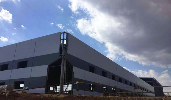 โครงสร้างโกดังเหล็ก H-Beam สำเร็จรูปสำหรับระบบจัดเก็บสินค้า