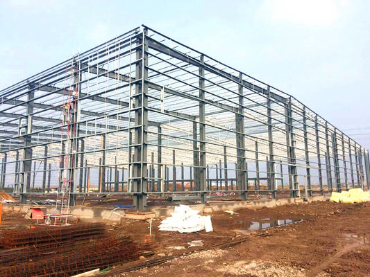 H ภาคโรงเก็บเหล็ก ราคาต่ํา Prefab Frame การก่อสร้างสําหรับ Sorrage