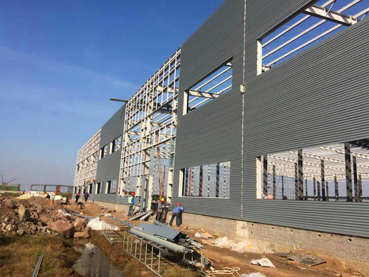 H ภาคโรงเก็บเหล็ก ราคาต่ํา Prefab Frame การก่อสร้างสําหรับ Sorrage