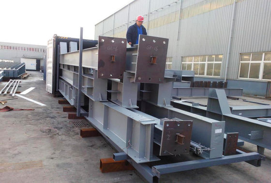 อาคารคลังสินค้าเหล็กแบบ Prefab พร้อมแผ่นเคลือบเหล็ก