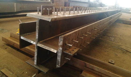 Hot Dip Galvanized Prefabricated Steel Structure Cross Column สร้างจากสแตนเลส