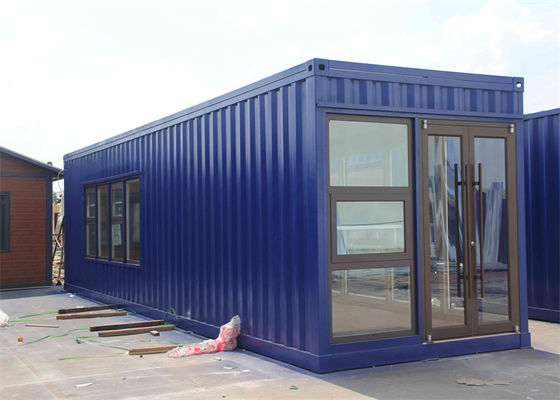 บ้านคอนเทนเนอร์ Prefab สแตนเลสเหล็กกระดาษกระดาษกระจก