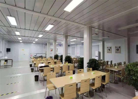 บ้านคอนเทนเนอร์ Prefab กระปุกด้วยผนังแผ่นผ้าแก้ว