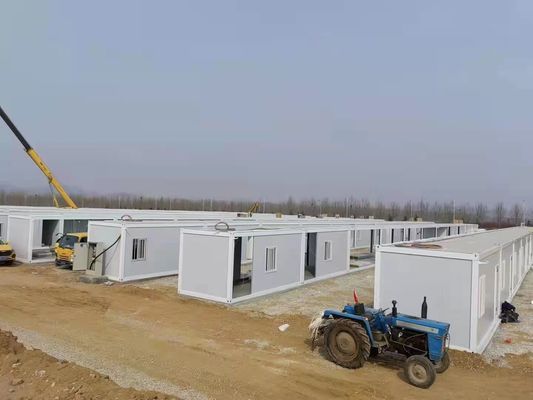 บ้านคอนเทนเนอร์ Prefab สแตนเลสเหล็กกระดาษกระดาษกระจก